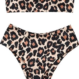 Leopard print bikini